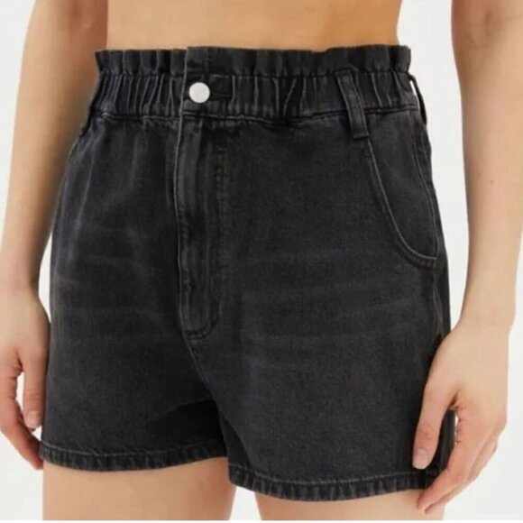 BDG Pull-On High Waisted Mom Short Black Denim Size XS - Picture 10 of 16